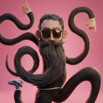 Un homme avec les bras et jambes long et flexible fait en 3D